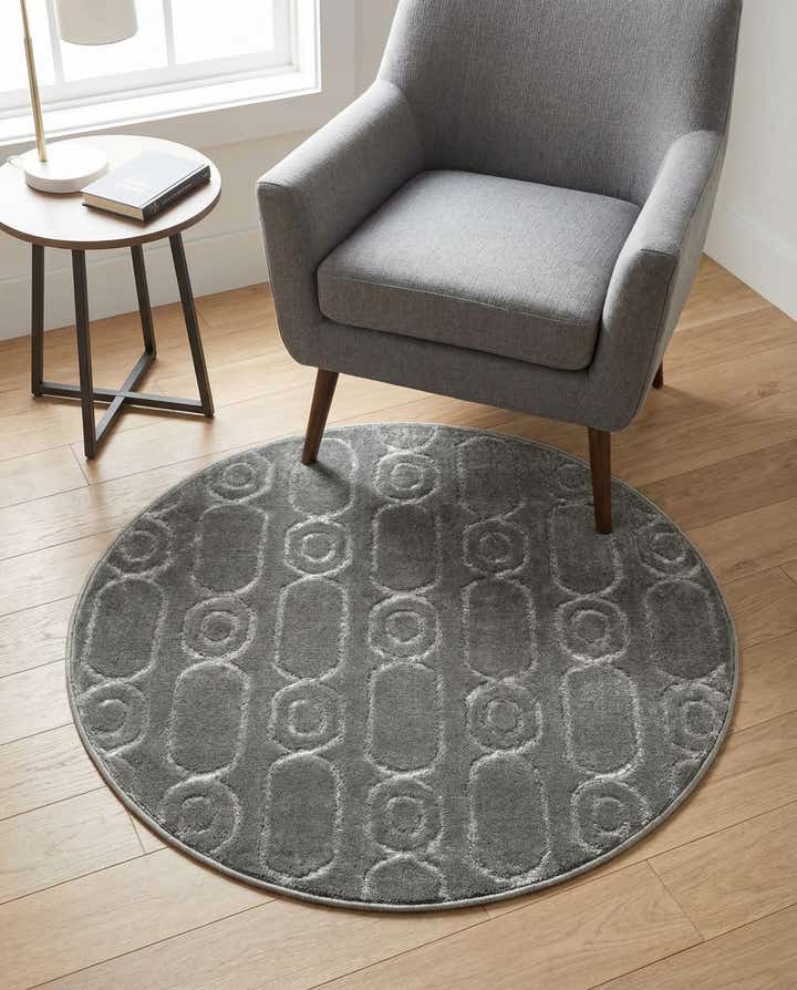 3' x 3' Vogue Geo Round Rug