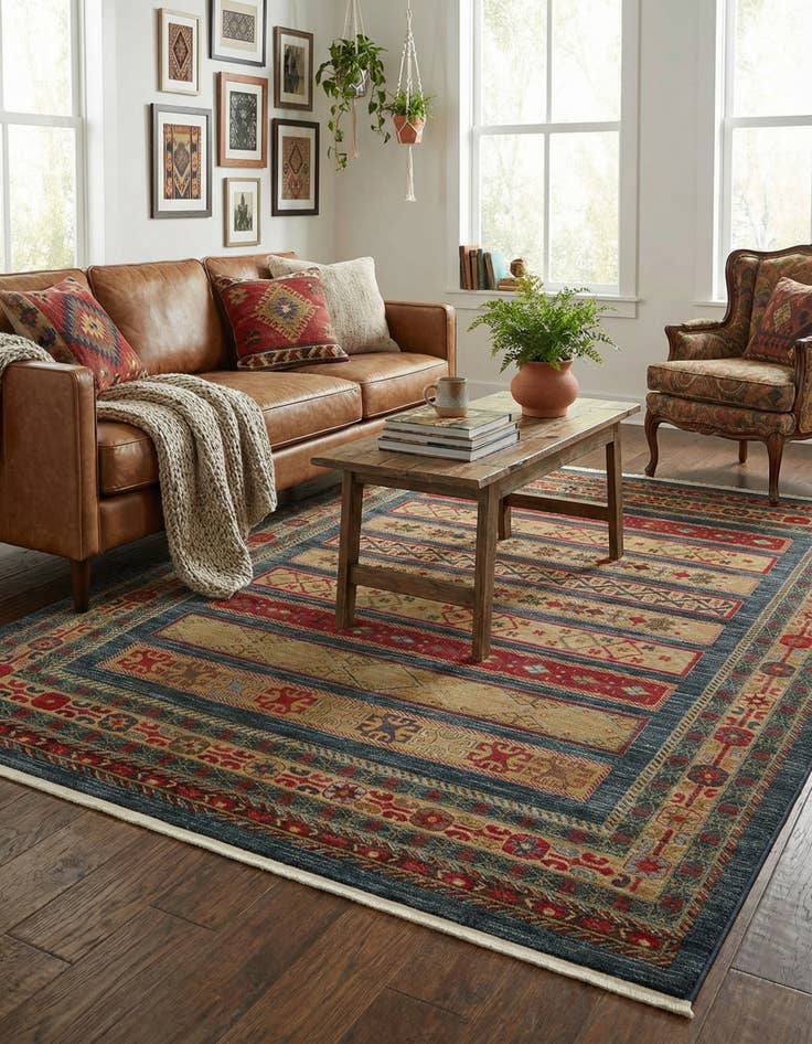 Detail image of 8' x 10' Kashkuli Gabbeh Rug