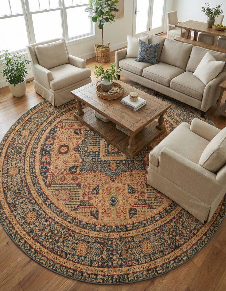 Detail image of 8' x 8' Mamluk Round Rug