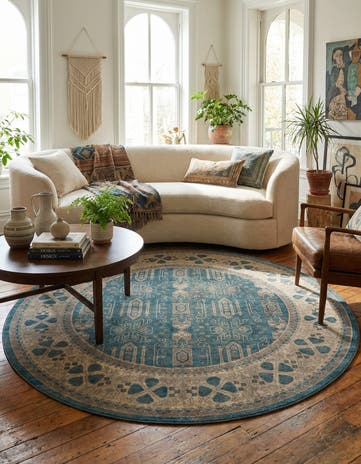 7' 3 x 7' 3 Viola Round Rug