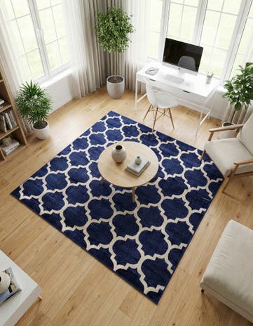 6' x 6' Lattice Square Rug