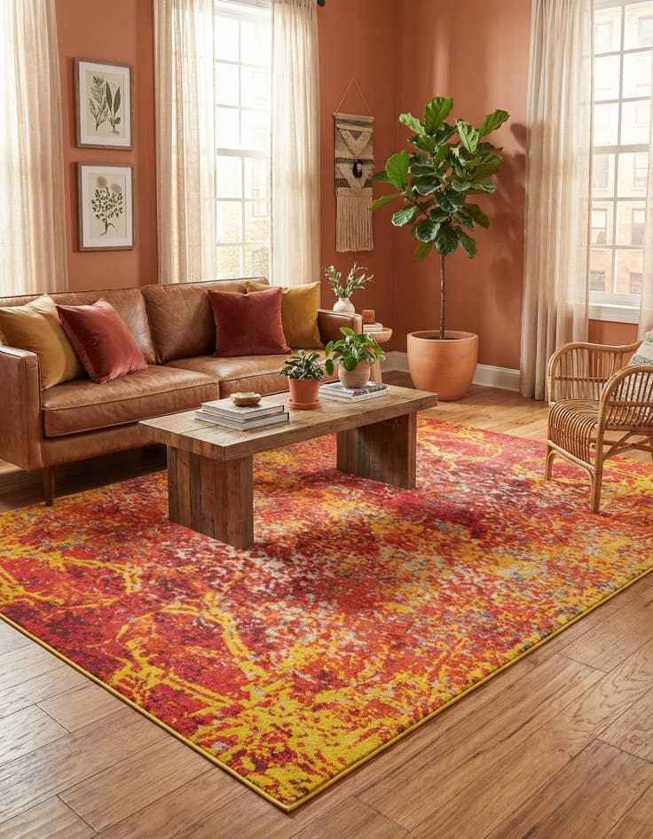 Detail image of 7' x 10'  Washable Casablanca Rug