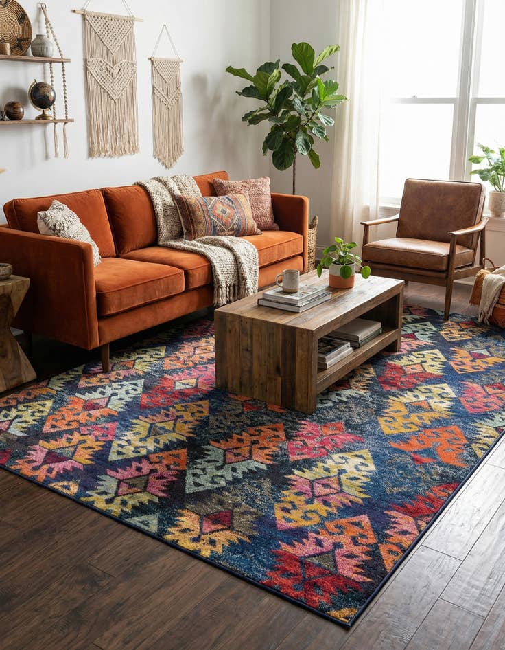 Detail image of 9' x 12' 2 Washable Mesa Rug