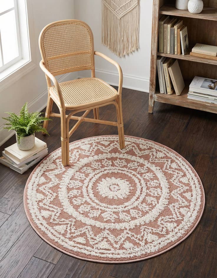 Detail image of 3' 3 x 3' 3 Boho Round Rug
