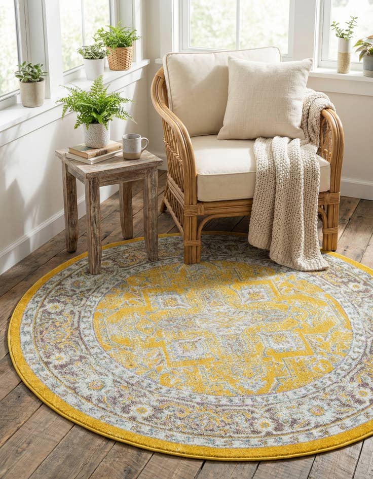 Detail image of 5' 5 x 5' 5 Santiago Round Rug