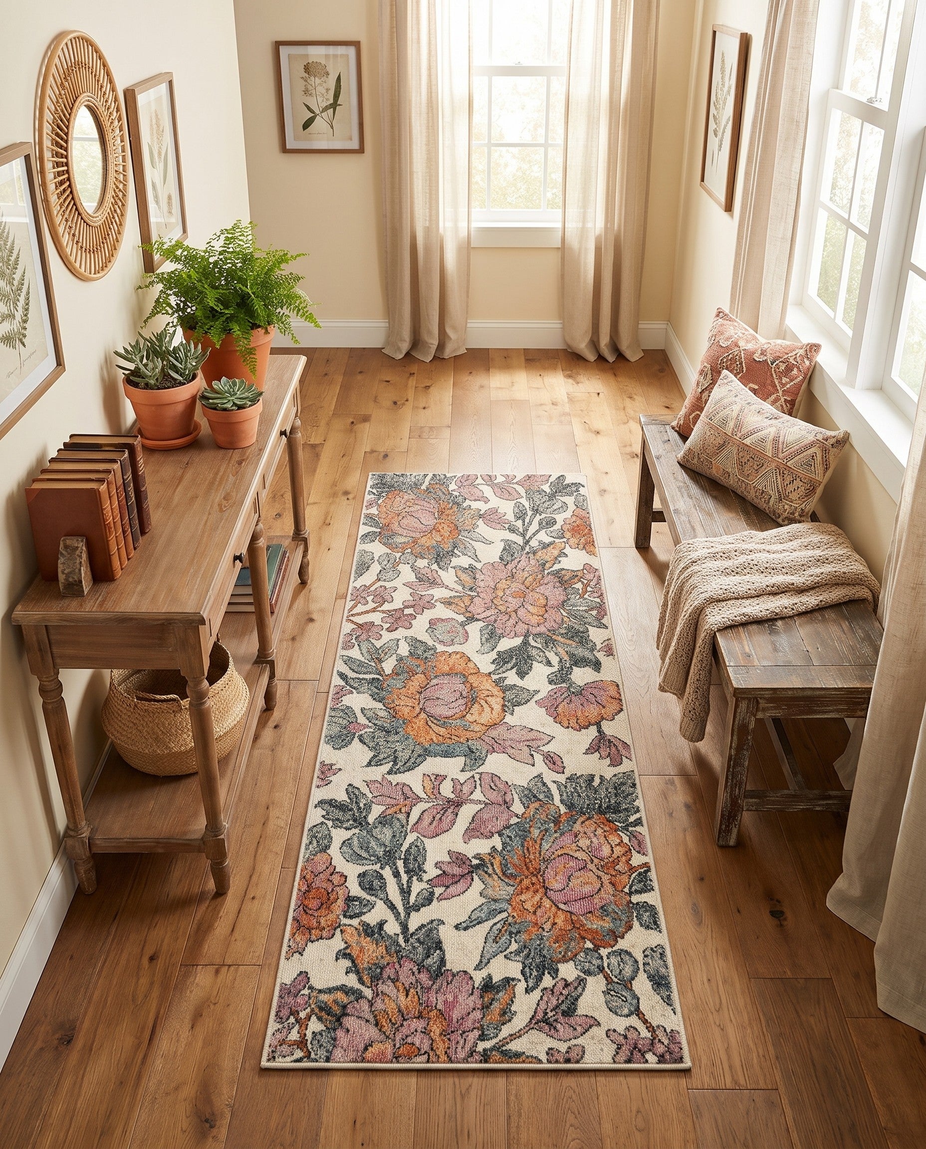 60cm x 155cm Blossom Runner Rug