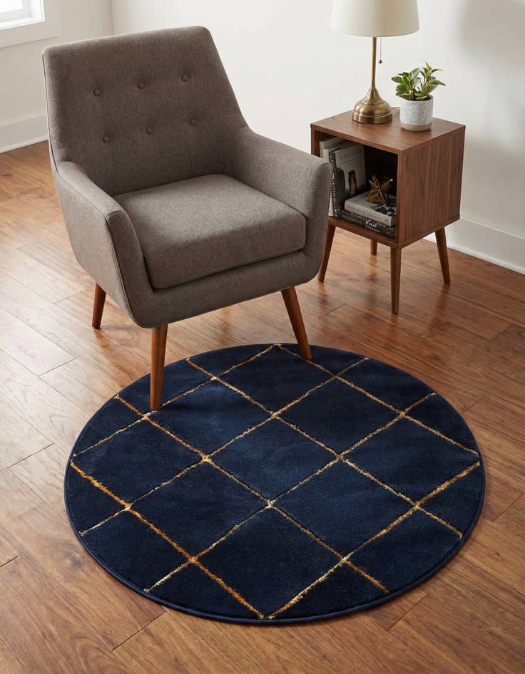 Detail image of 3' x 3' Vogue Geo Round Rug