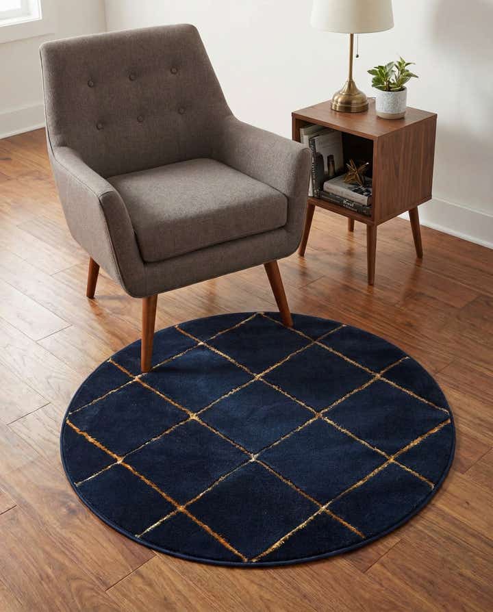 3' x 3' Vogue Geo Round Rug