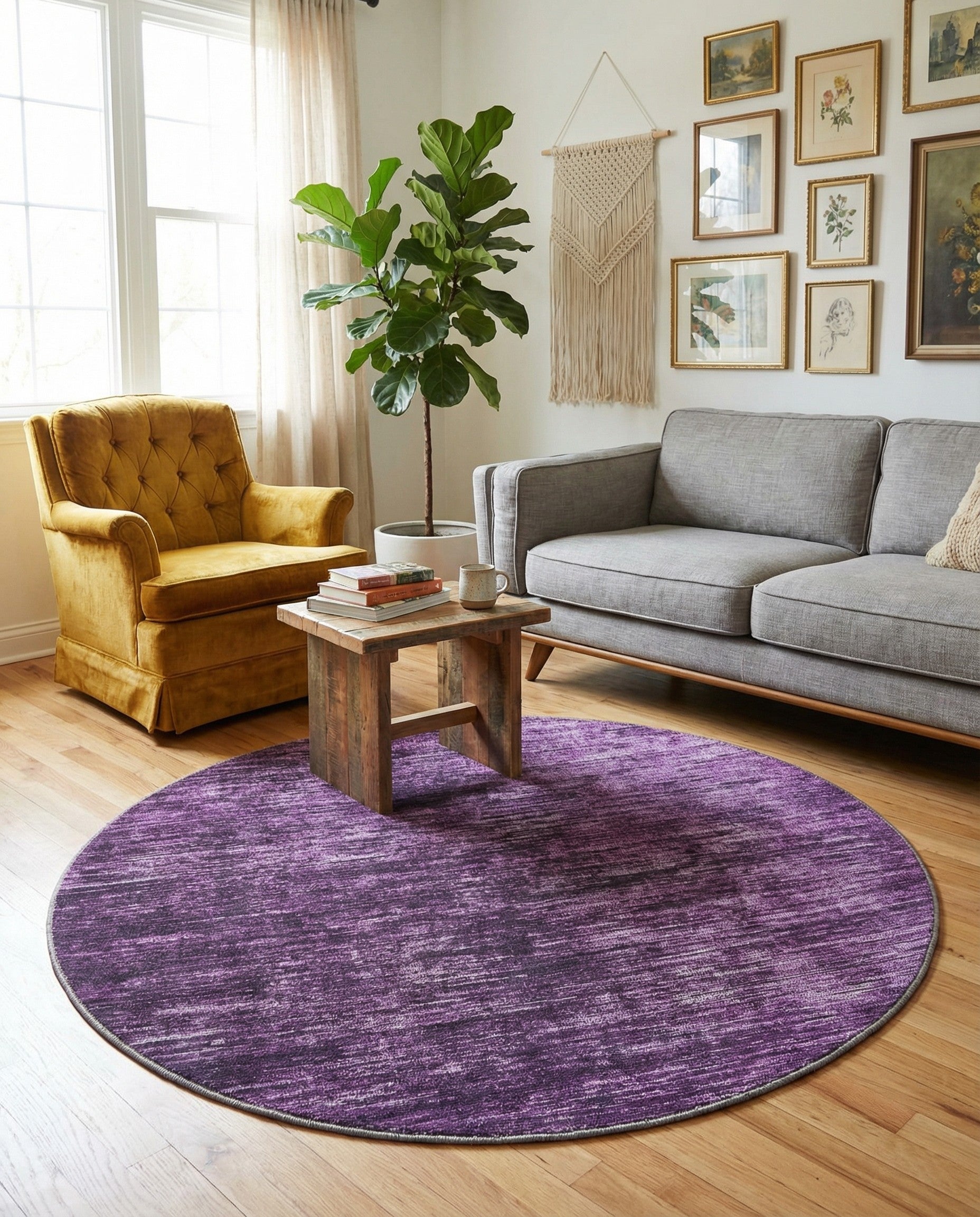 5' x 5' Asha Round Rug
