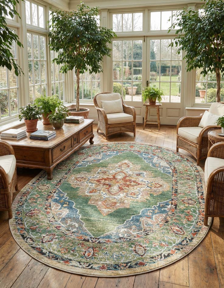 Detail image of 7' 10 x 10' Isabella Oval Rug