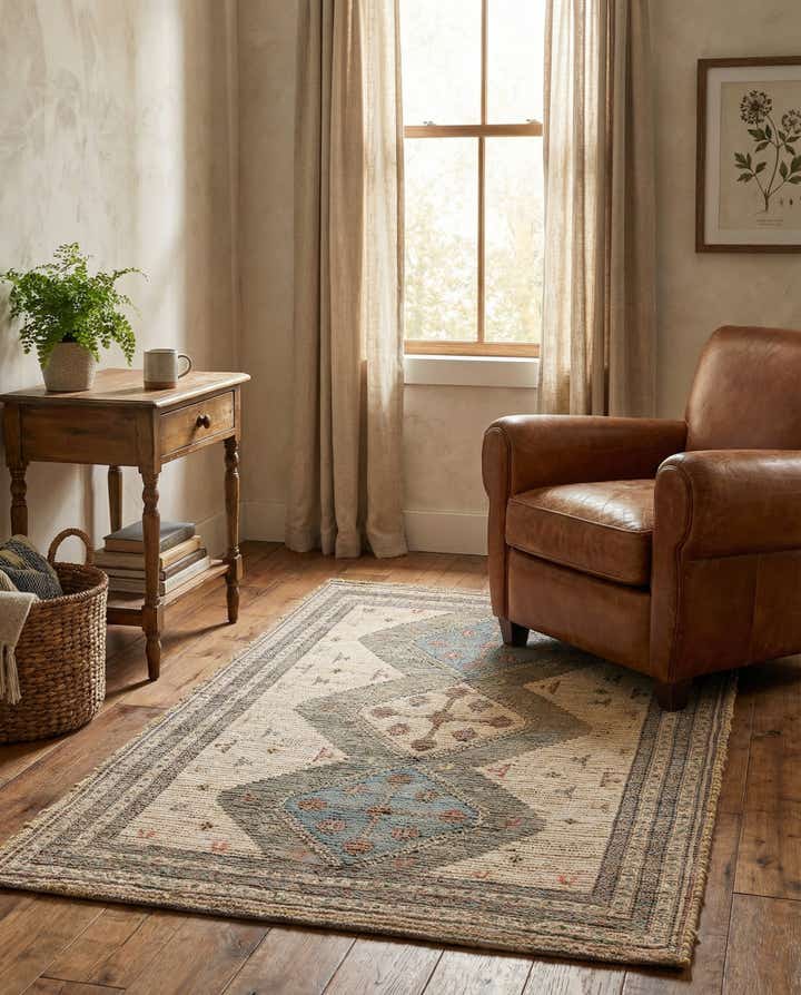 4' 1 x 6' 1 Chenille Jute Rug
