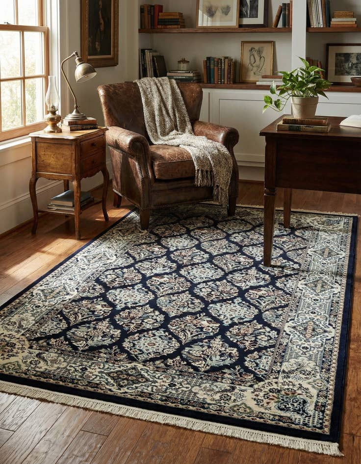 Detail image of 5' 3 x 8' Nain Design Rug