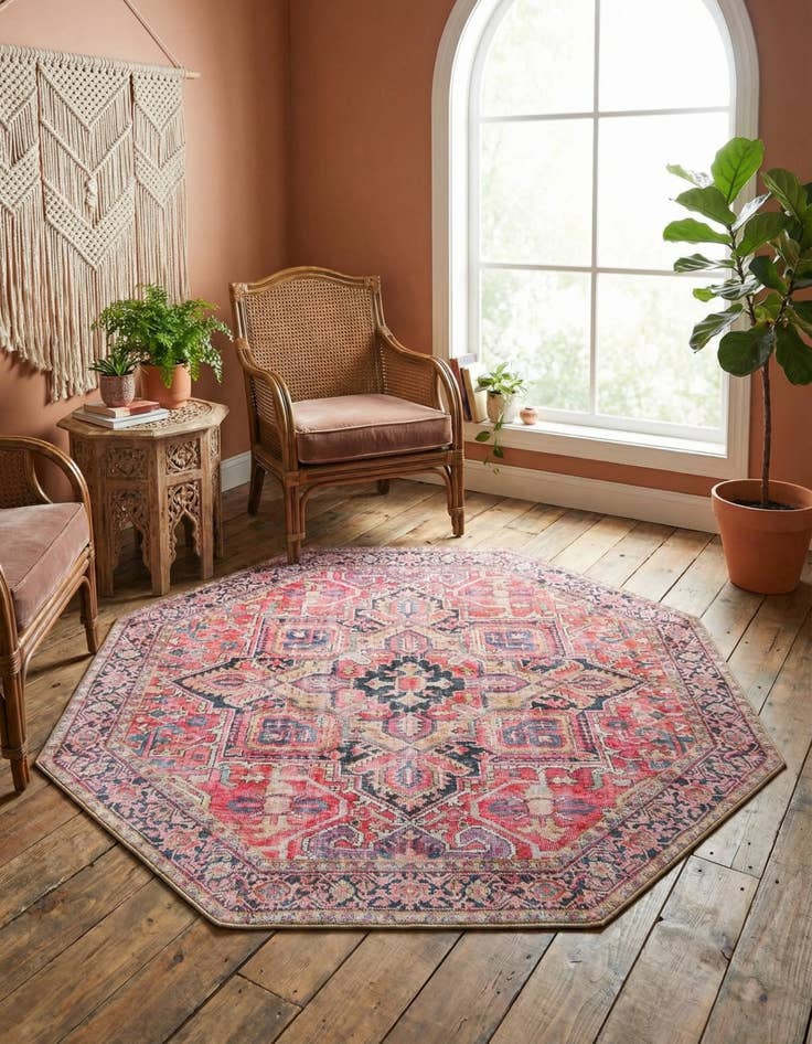 Detail image of 5' x 5' Timeless Octagon Rug