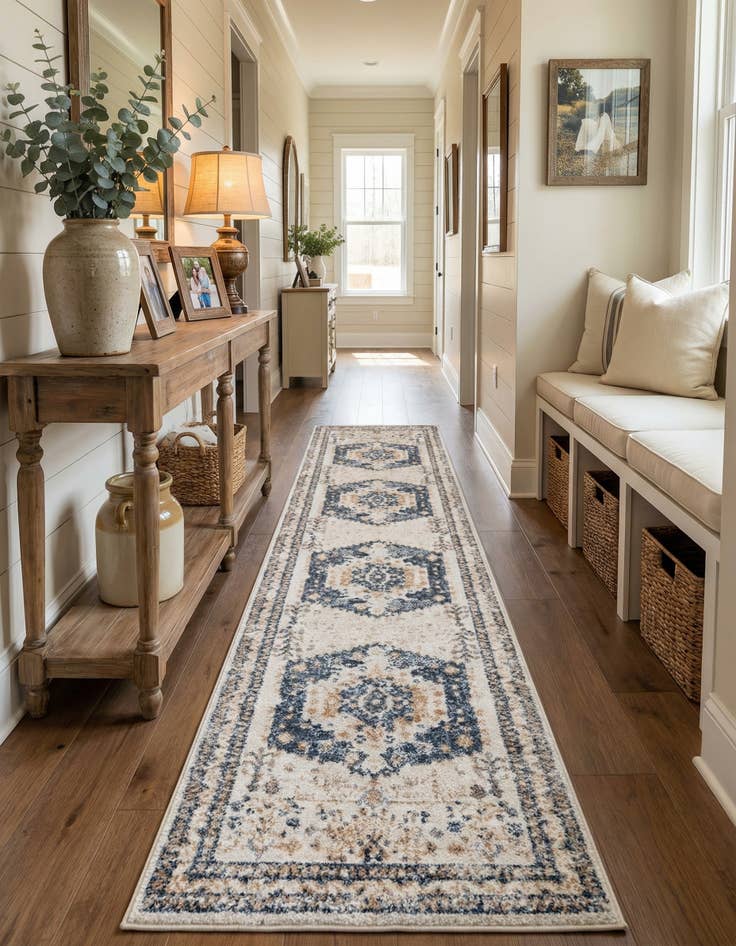 Detail image of 2' 7 x 13' Oxford Runner Rug
