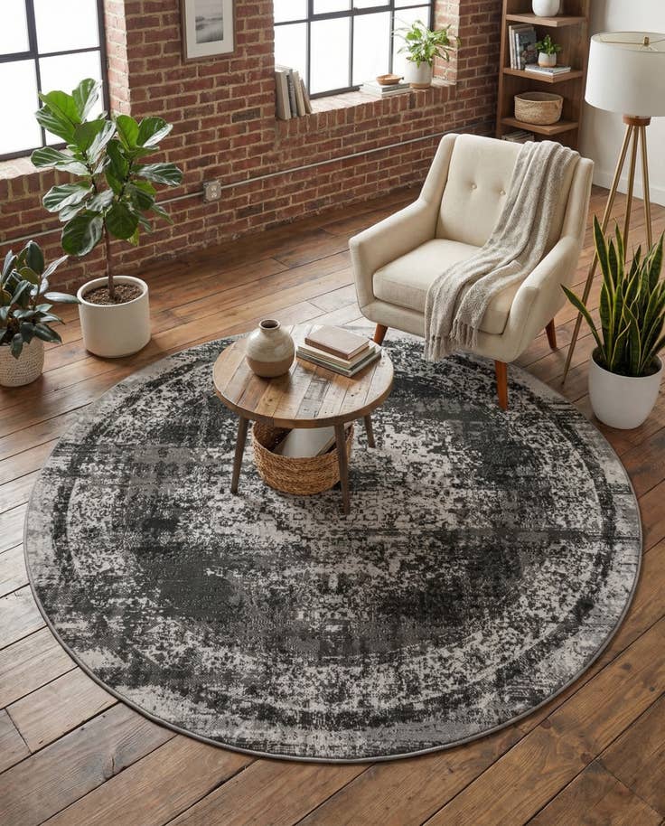 Detail image of 5' 3 x 5' 3 Lucerne Round Rug