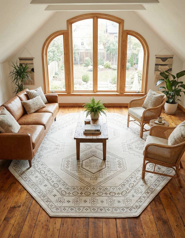 Detail image of 7' 10 x 7' 10 Charlotte Octagon Rug