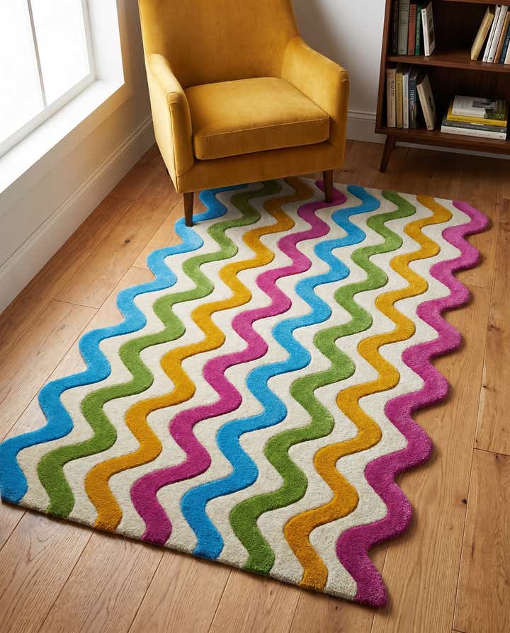 3' 1 x 5' 3 Happy Rugs Wool