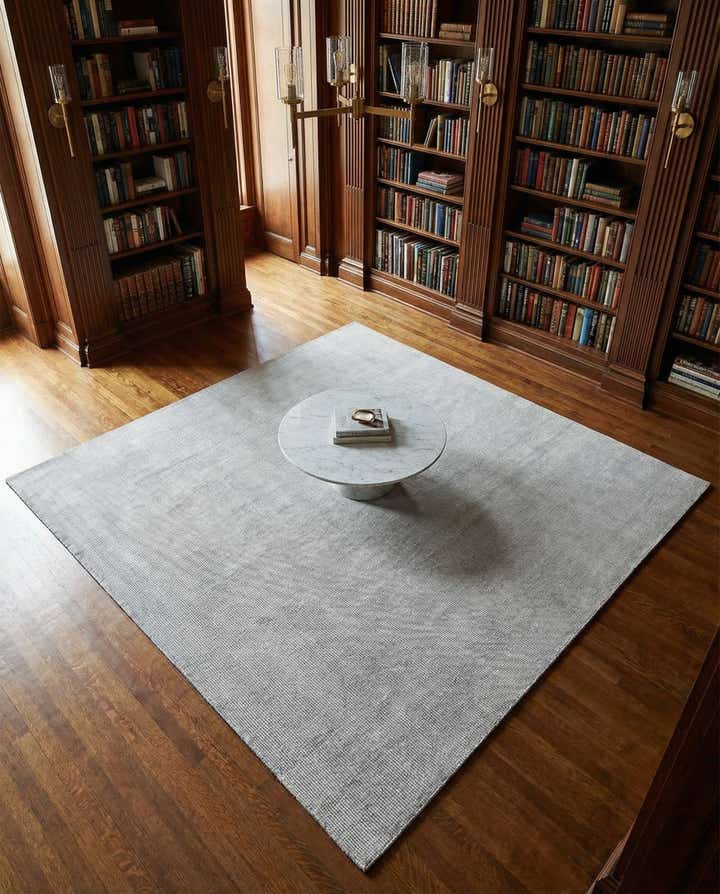 7' 10 x 7' 10 Hand Woven Jill Zarin English Manor Farmhouse Wool Square Rug