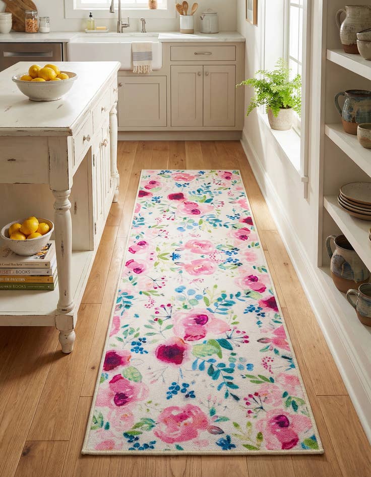 Detail image of 2' x 6' 1  Washable Jill Zarin Caribbean Indoor / Outdoor Runner Rug