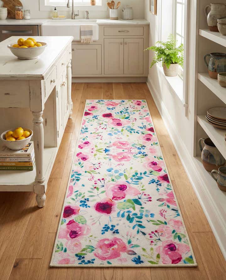 2' x 6' 1 Easy-Clean Jill Zarin Caribbean Indoor / Outdoor Runner Rug