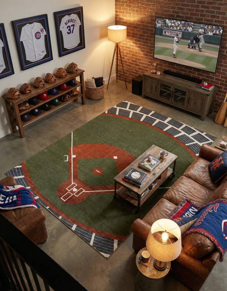 Detail image of 7' x 10' Sports Washable Rug