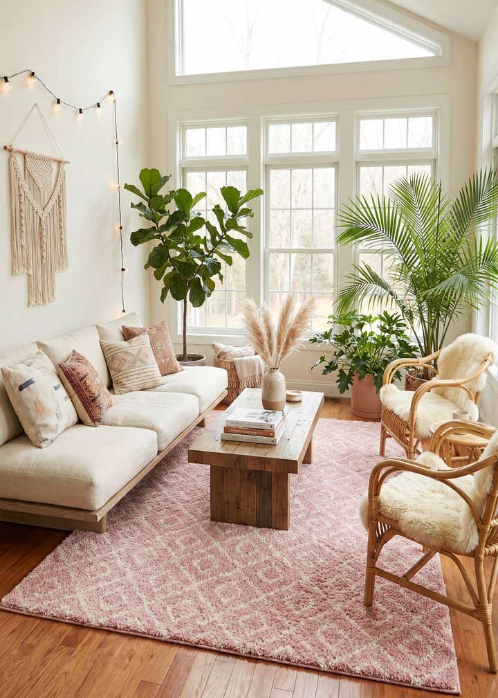 10' 8 x 14' Trellis Shag Rug
