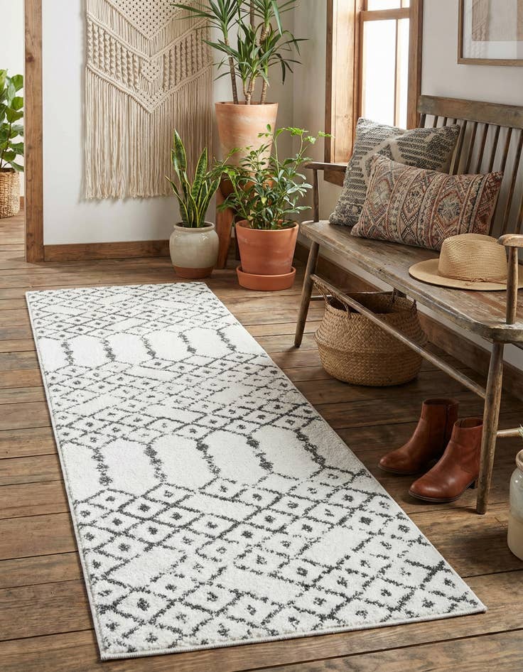 Detail image of 2' x 6' Paxon Trellis Runner Rug