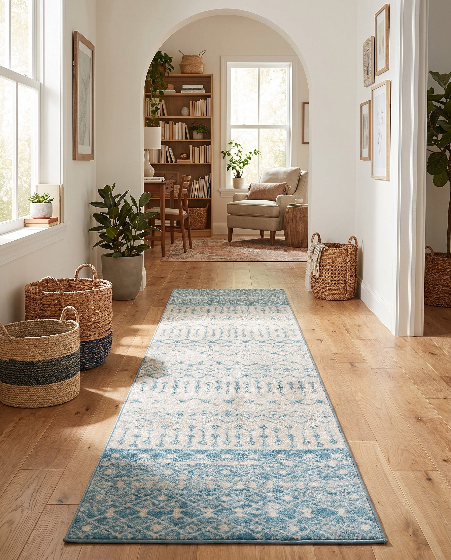 2' 7 x 12' Moroccan Trellis Runner Rug