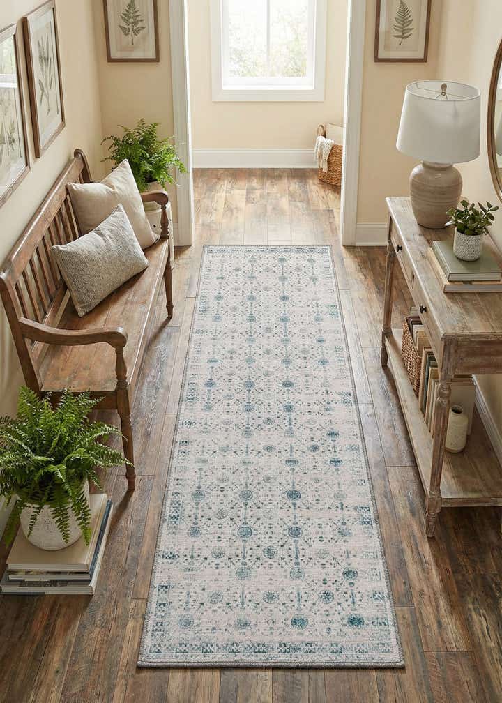 2' x 6' Washable Timeless Runner Rug