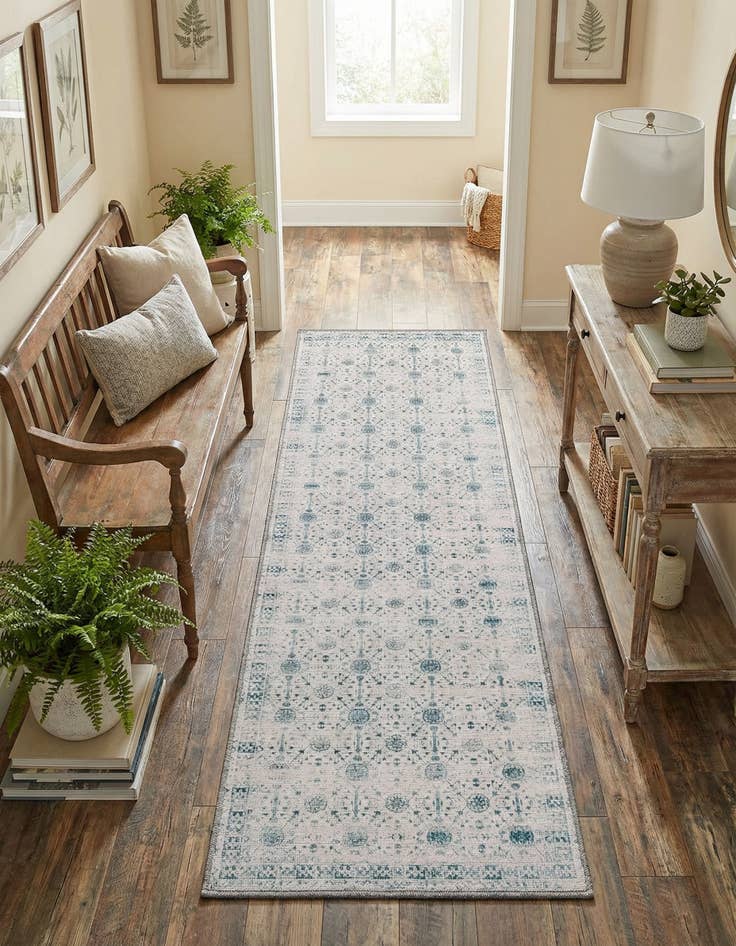 Detail image of 2' x 6' Washable Timeless Runner Rug