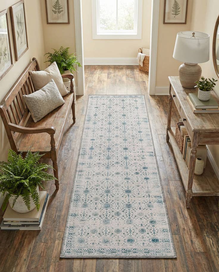 Detail image of 2' x 6' Washable Timeless Runner Rug