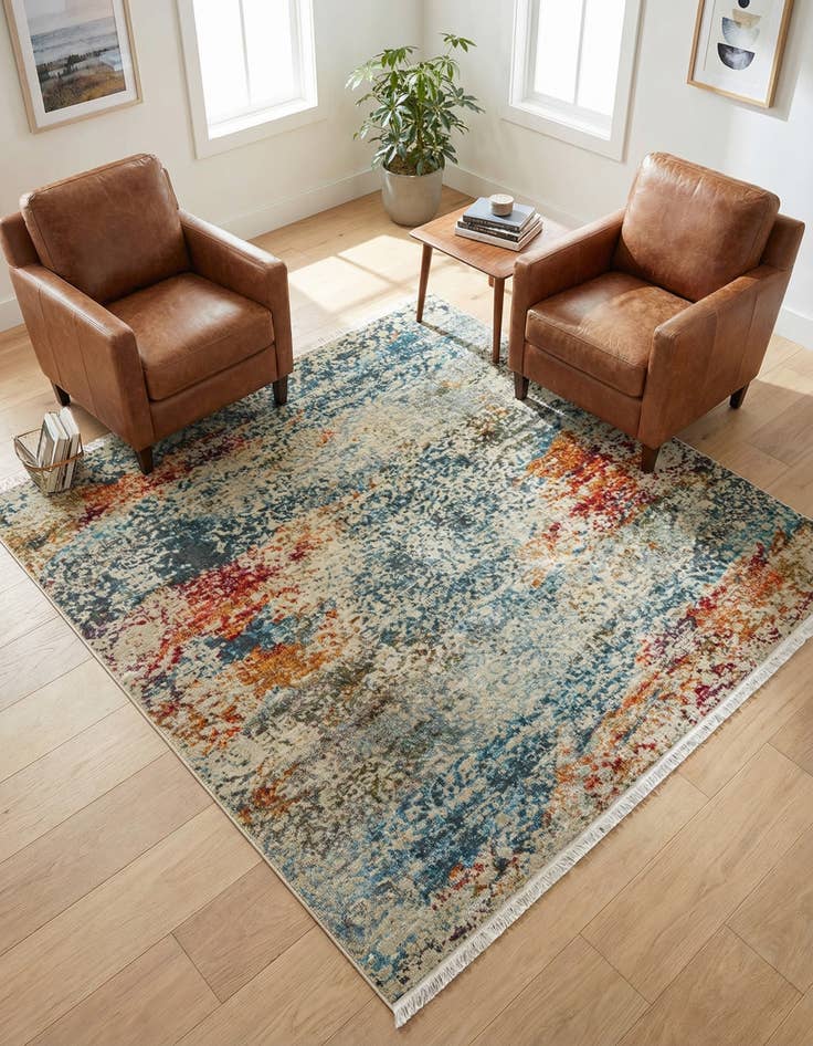 Detail image of 6' x 6' Santiago Square Rug