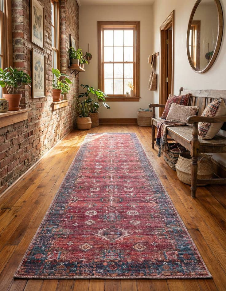 Detail image of 2' 7 x 13' Washable Maahru Runner Rug