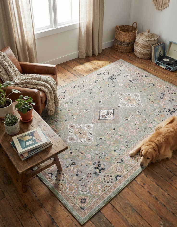 Detail image of 5' 3 x 8' Kamala Washable Rug