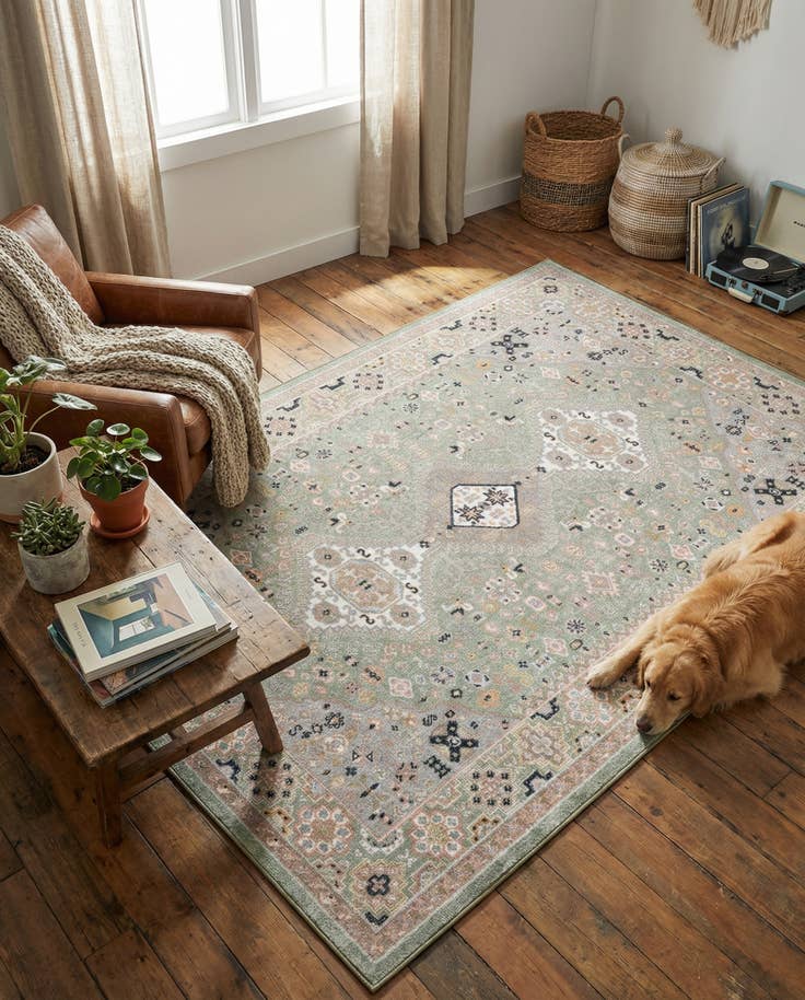 Detail image of 5' 3 x 8' Kamala Washable Rug