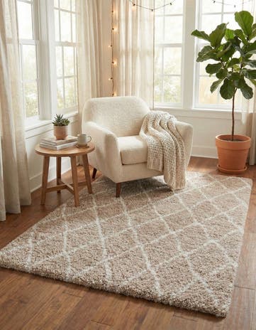 Taupe Marrakesh Shag Rug