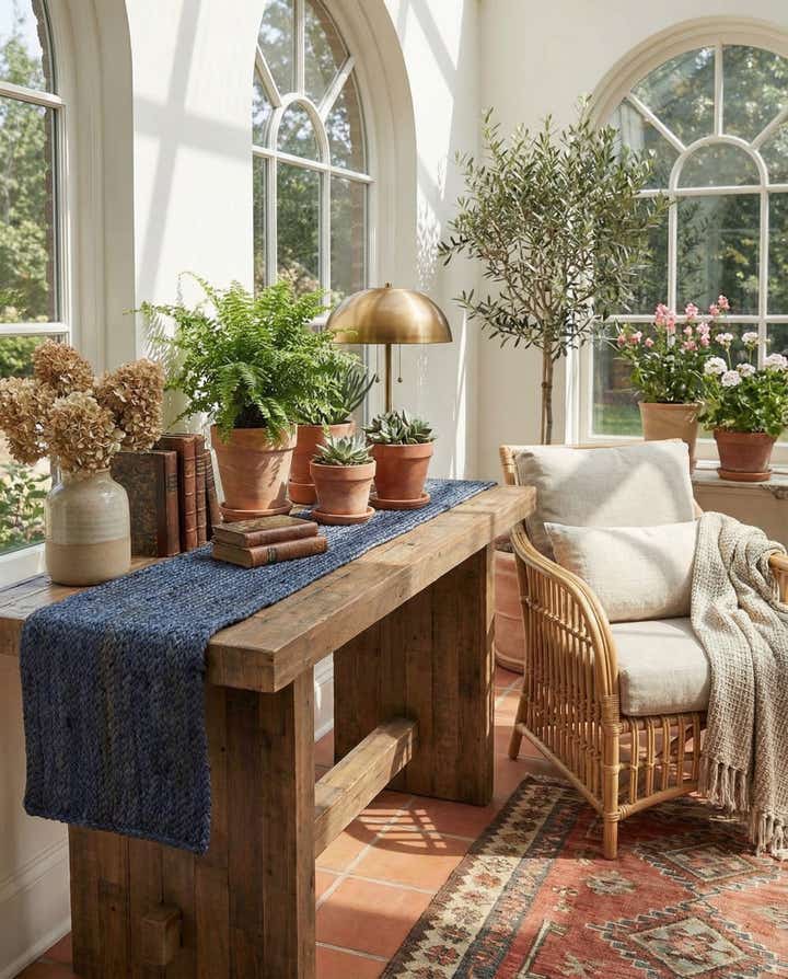 1' 2 x 5' 1 Handmade Braided Jute Table Runner Rug