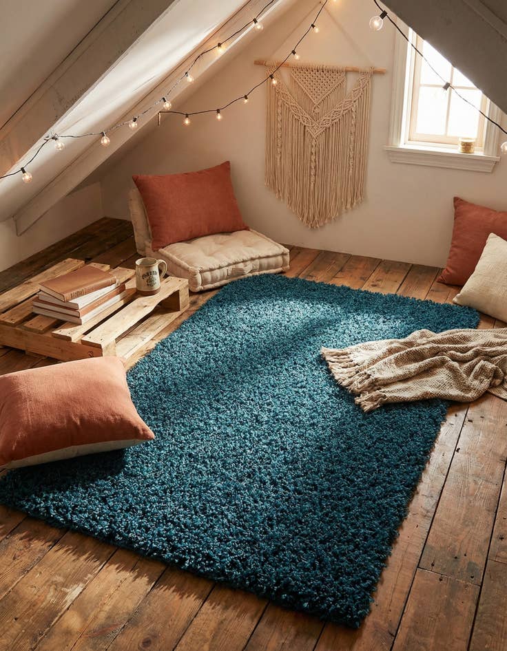 Detail image of 3' x 5' 3 Solid Shag Rug