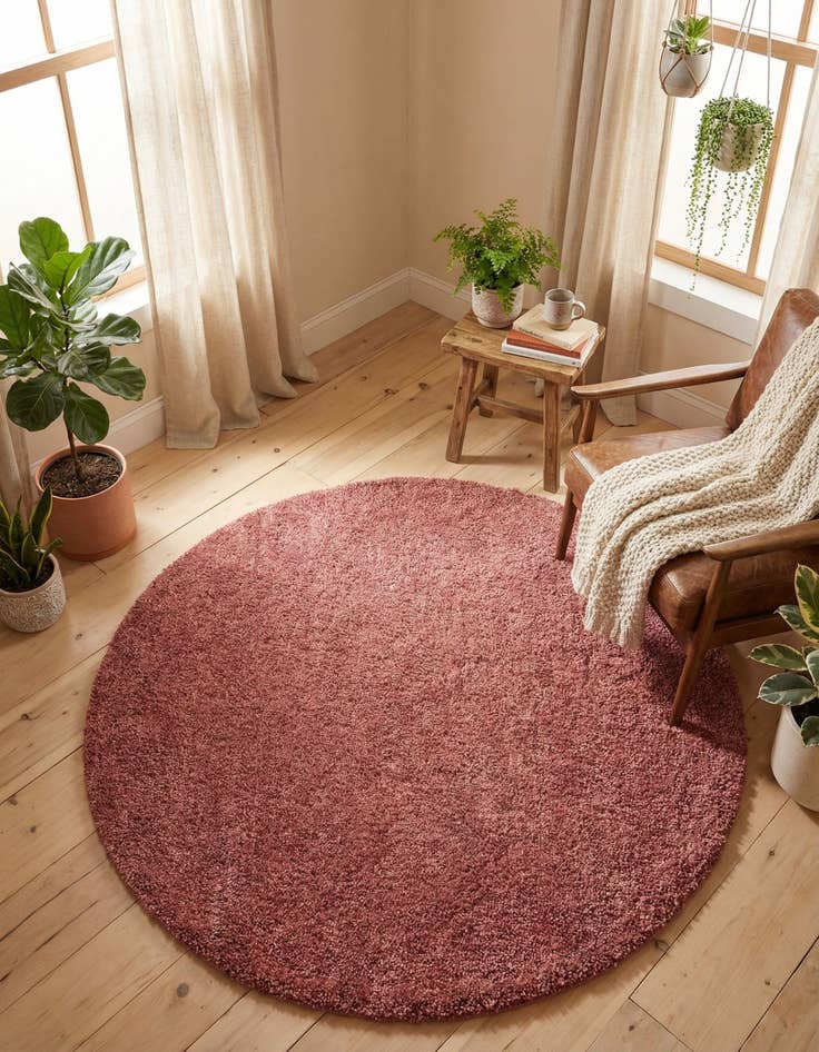 Detail image of 5' 3 x 5' 3 Jill Zarin Shaggy Chic Round Rug