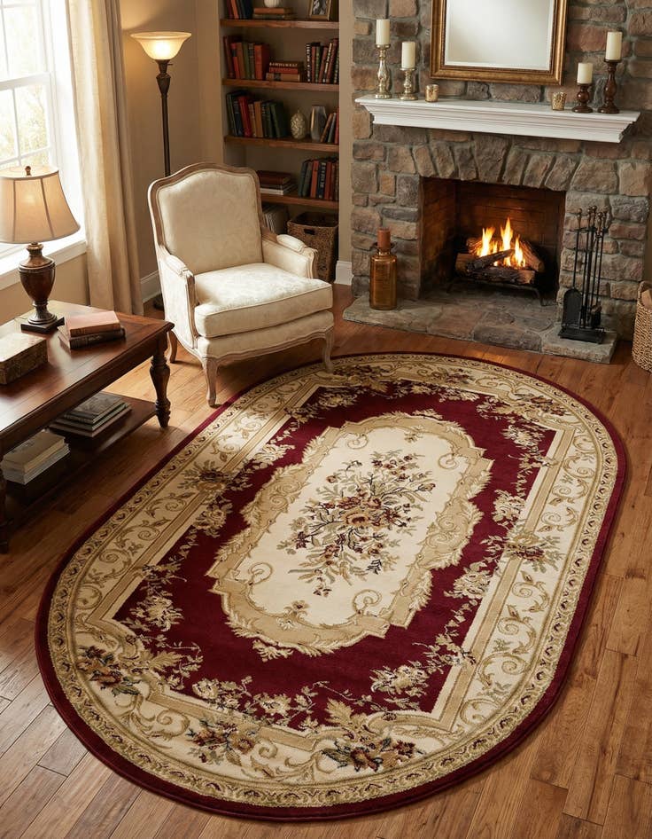 Detail image of 5' 3 x 8' Chateau Oval Rug