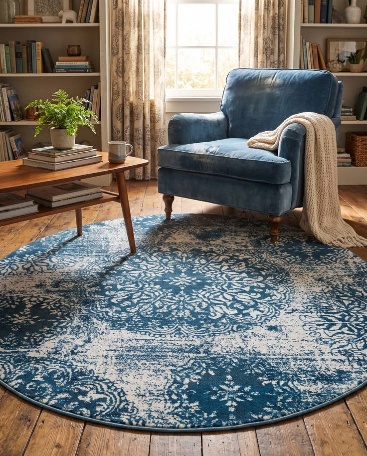 Detail image of 5' 3 x 5' 3 Monaco Round Rug