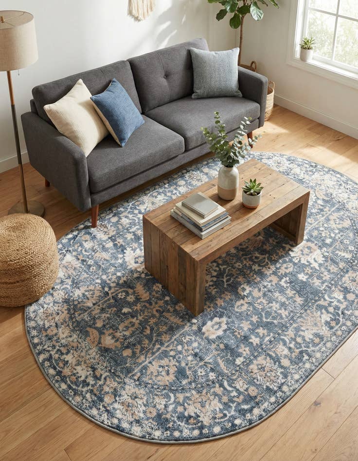 Detail image of 5' 3 x 8' Oregon Oval Rug