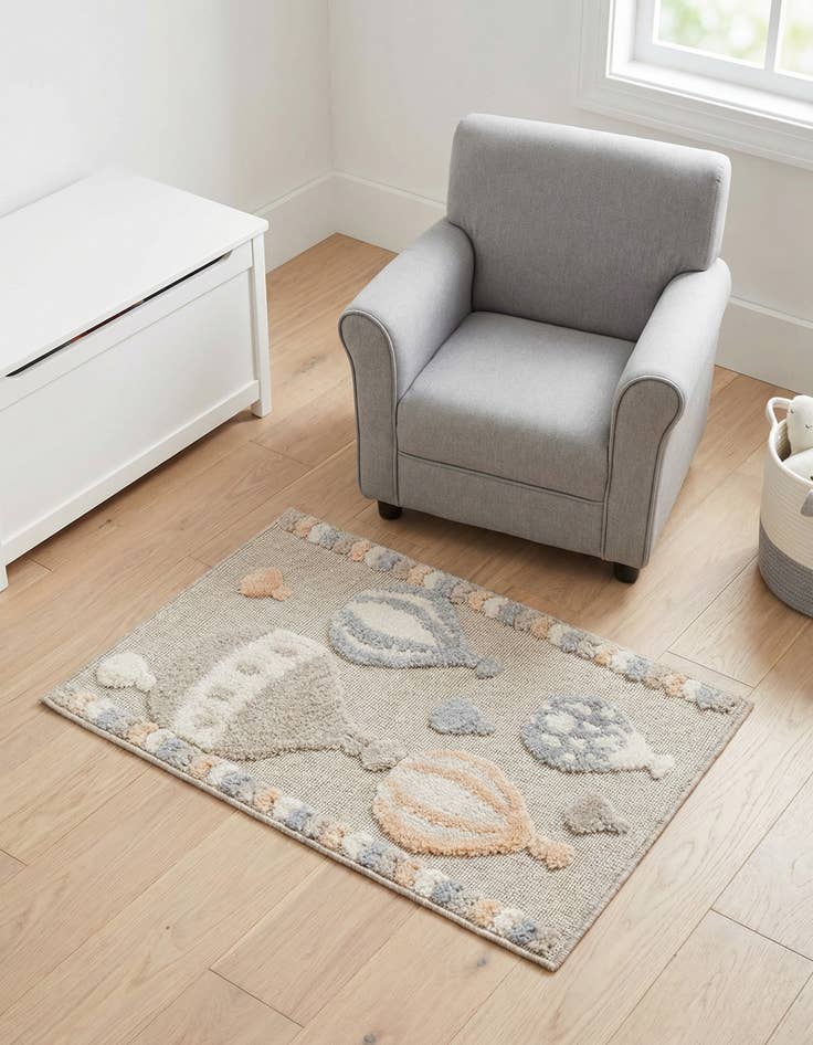 Detail image of 2' x 3' Whimsy Kids Rug