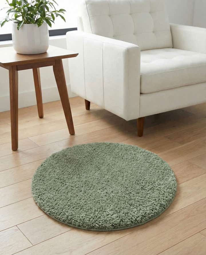 2' x 2' Zermatt Shag Round Rug