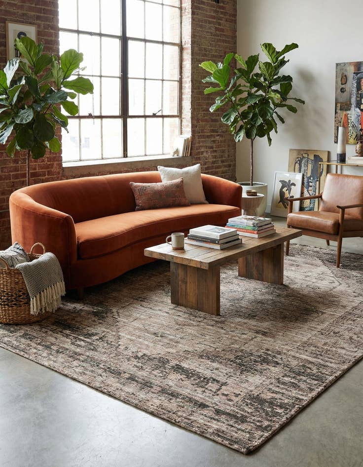 Detail image of 7' 10 x 10'  Hand Woven Chenille Jute Rug