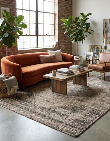 Natural Hand Woven Chenille Jute Rug