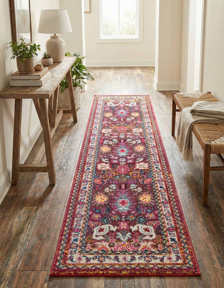 Detail image of 2' 7 x 10'  Washable Palazzo Runner Rug