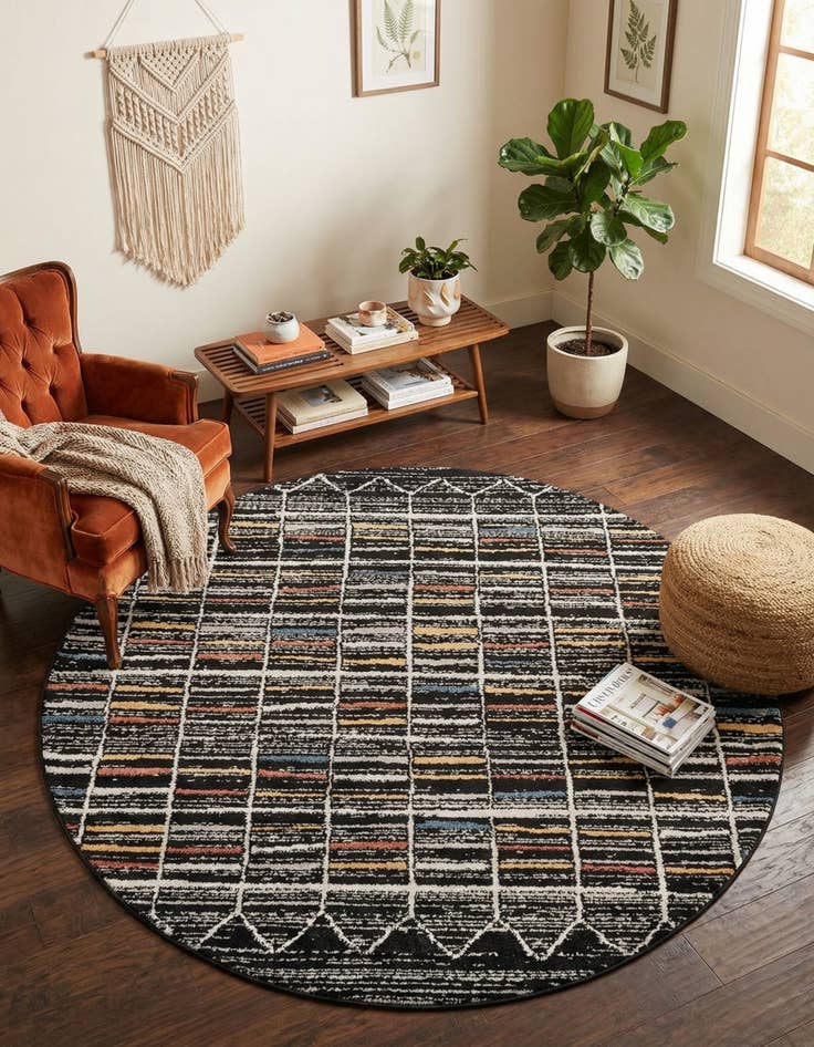 Detail image of 5' 3 x 5' 3 Aramis Round Rug