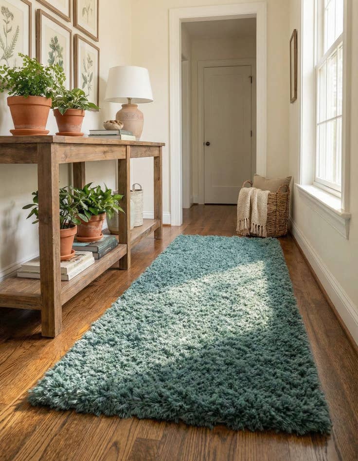 Detail image of 2' x 6' 5 Infinity Shag Runner Rug