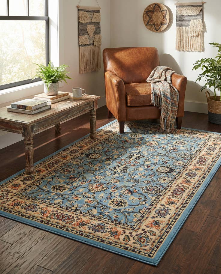 Detail image of 5' 3 x 8' Kashan Design Rug